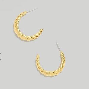 Madewell Puffed Large Hoop Earrings